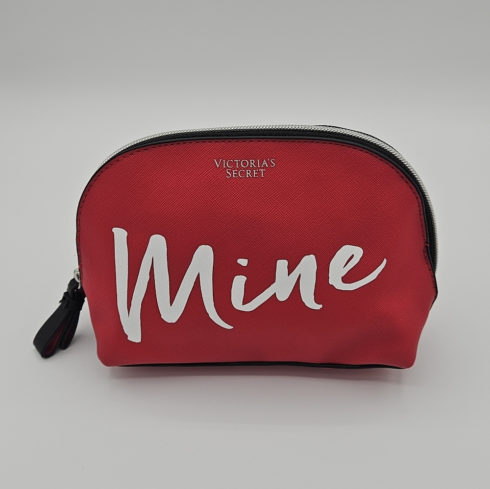 VICTORIA'S SECRET RED "MINE" BAG MAKEUP COSMETIC CASE